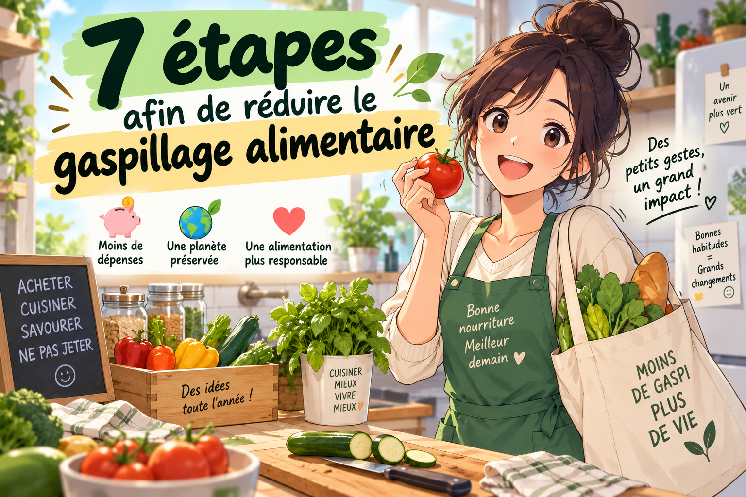 7 étapes afin de réduire le gaspillage alimentaire