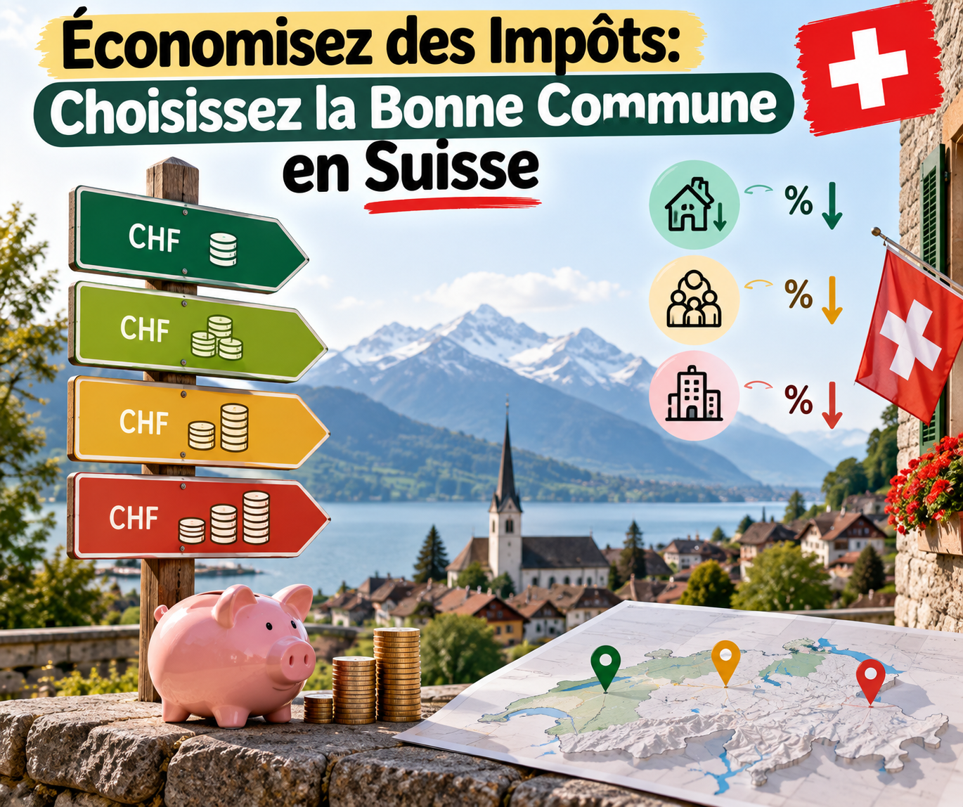 Économisez des Impôts: Choisissez la Bonne Commune en Suisse