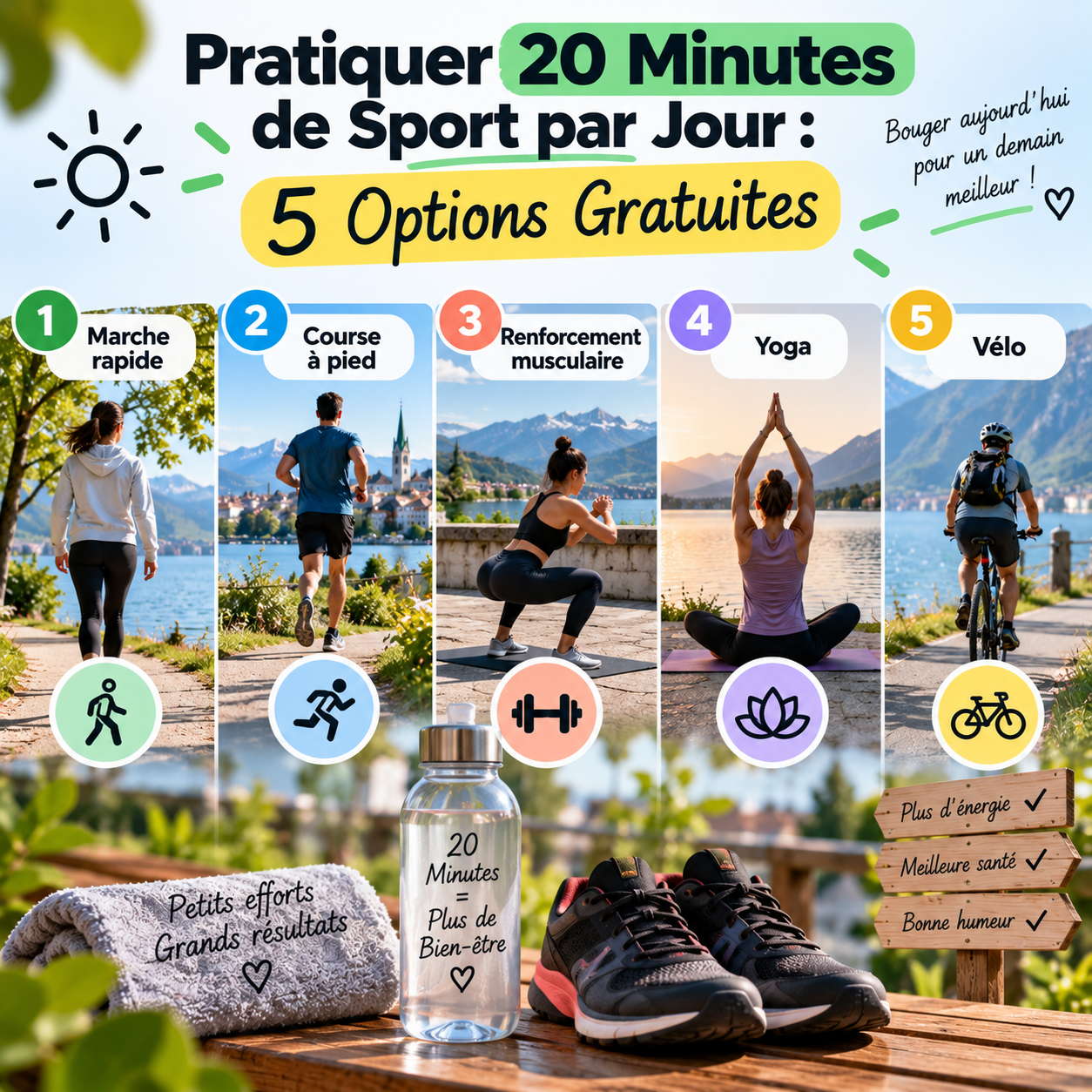 Exercise for 20 Minutes a Day: 5 Free Options
