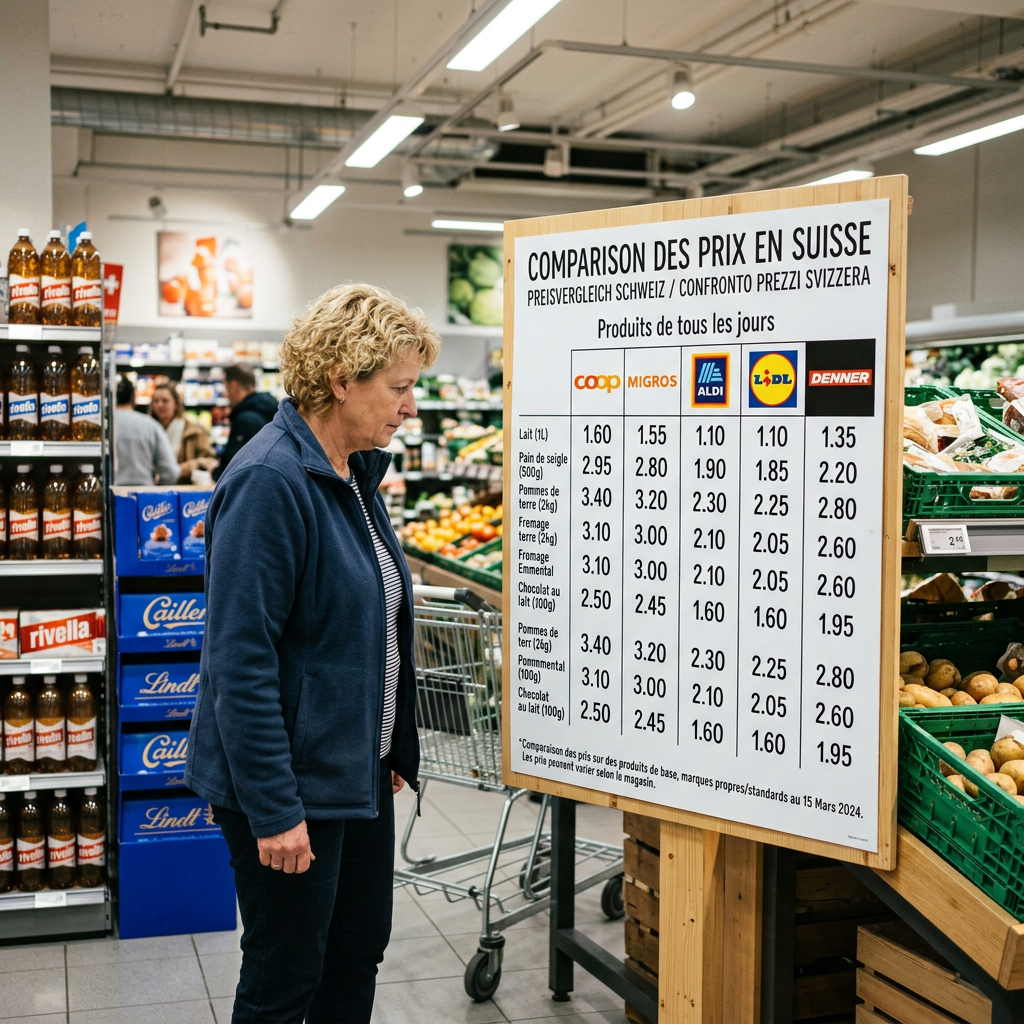 Quel supermarché est le moins cher en Suisse ?