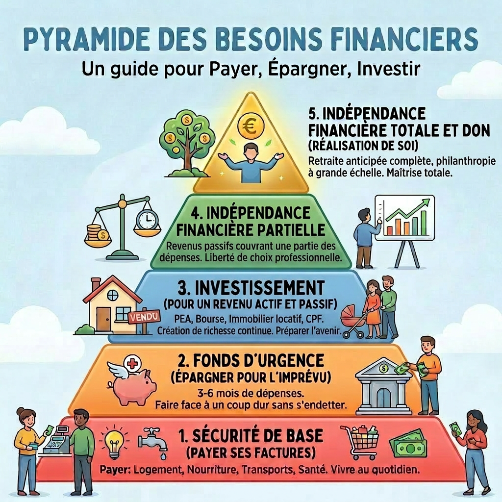 The financial pyramid for financial freedom