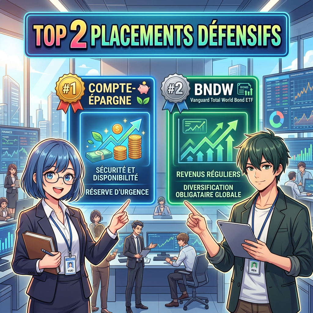 Le top 2 des placements défensifs